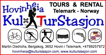 Touren, Kurse und Verleih in Süd-Norwegen: www.kulturstasjon.com.